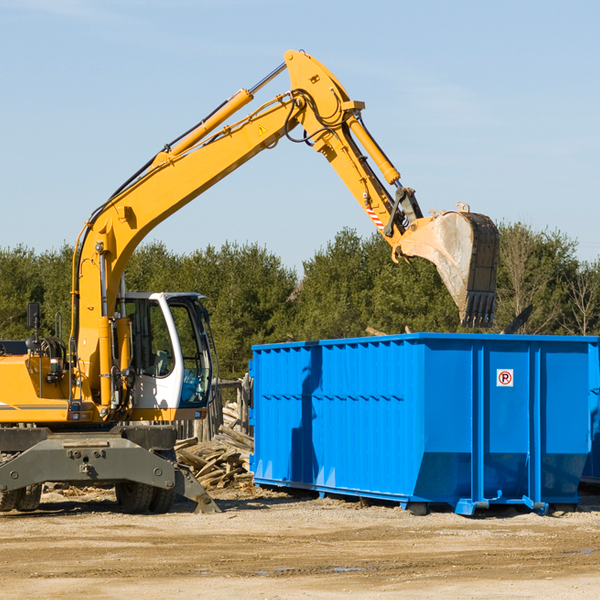 can i choose the location where the residential dumpster will be placed in Disney OK